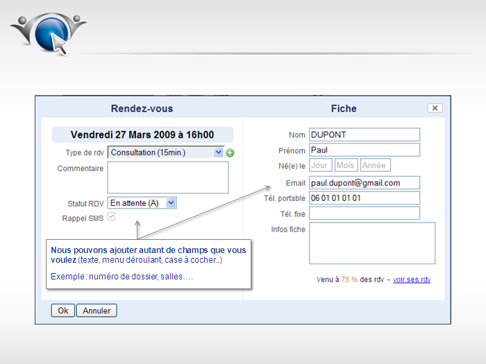 logiciel agenda partage